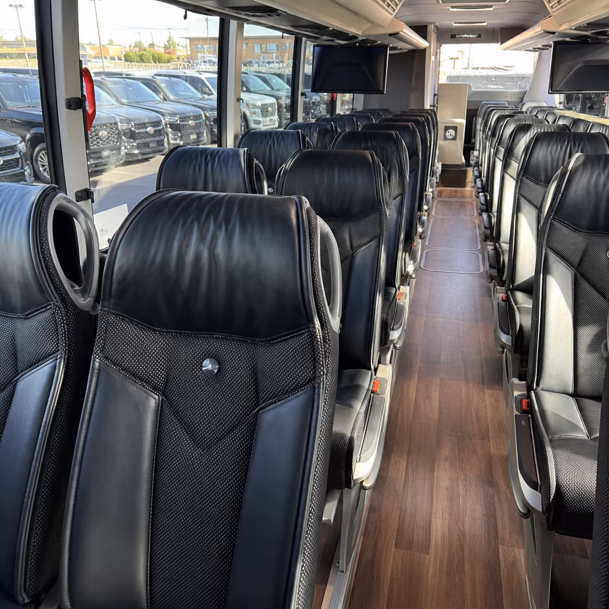 saint paul charter bus rental interior