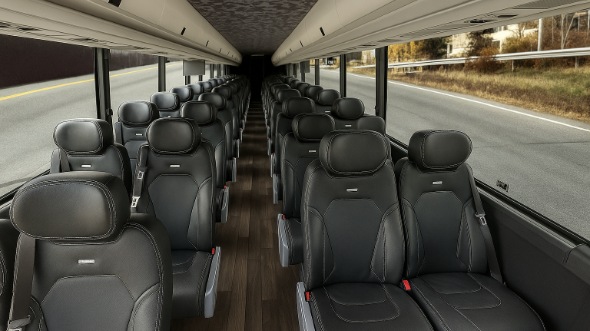 Interior of Charter Bus Company Minnetonka's 20 Passenger Mini bus in Minnetonka