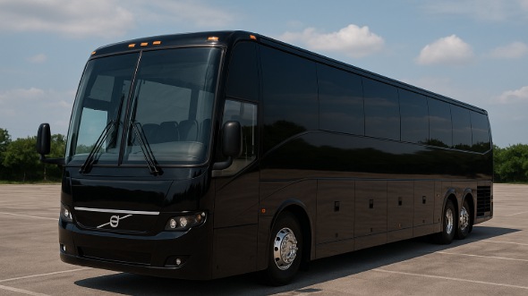 Exterior of Charter Bus Company Burnsville's 50 Passenger Charter Bus in Burnsville